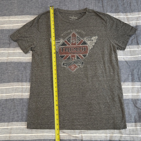 Triumph Lucky Brand Charcoal Graphic Tee - Picture 5 of 6